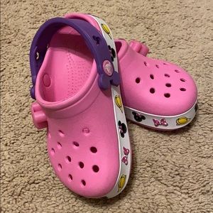 Minnie Mouse Crocs, Size 8/9